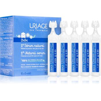 Uriage Bébé 1st Natural Serum ser pentru calmarea ochilor si a mucoasei nazale 15x5 ml