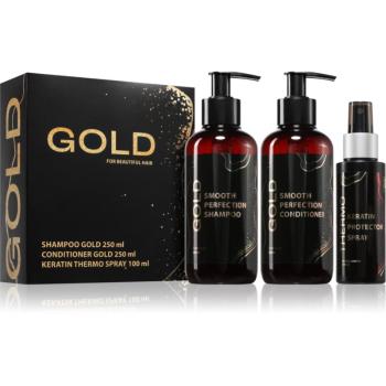 Brazil Keratin Luxury Gold set cadou pentru păr uscat și deteriorat