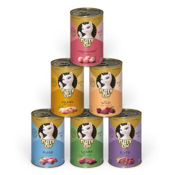 24x400g Kitty Cat Adult Pate nedves macskatáp Mix I (6 változattal)