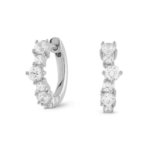 Guess Cercuri strălucitoare din argint Jardin JSBE04468JWRHT/U