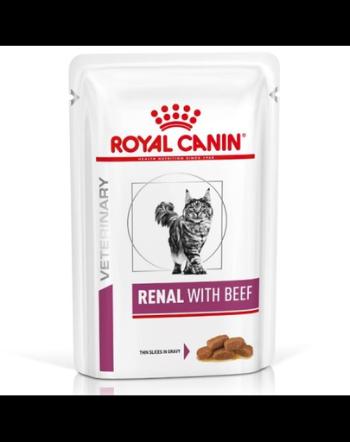 ROYAL CANIN Renal Feline cu vita 12 x 85 g hrana umeda dietetica pentru pisici cu insuficienta renala cronica