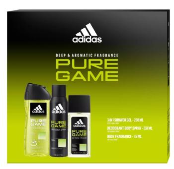 Adidas Pure Game - deodorant cu atomizor 75 ml + deodorant spray 150 ml + gel de duș 250 ml