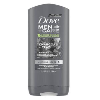 Dove Gel de duș pentru bărbați Men+Care Charcoal and Clay ( Body And Face Wash) 400 ml