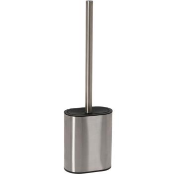 Perie WC din silicon Sarmiento, inox, 11,5 x 41 x 7 cm