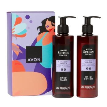 Avon Set cosmetic cu parfum de lavandă și ghimbir Senses