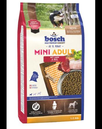 BOSCH Mini Adult Hrana uscata caini adulti de talie mica, cu miel si orez 1 kg