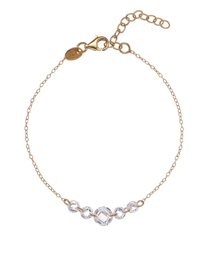 Alisia Brățară placată cu aur pentru femei, cu zirconii clare AL4841.01.000