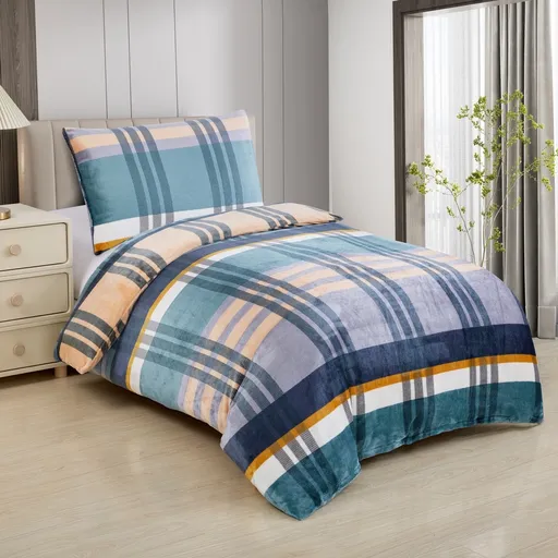 Lenjerie de pat din microfibră Eugen, 140 x 200cm, 70 x 90 cm