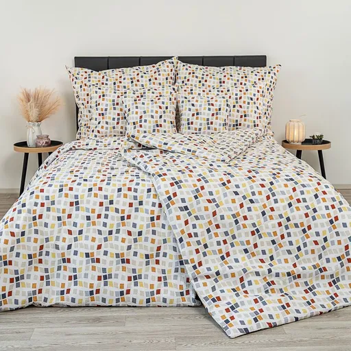 Lenjerie de pat creponată Mozaika