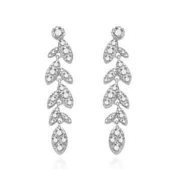 Agato Cercei strălucitori din argint cu zircon AGT-E159PW