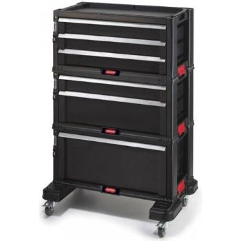Keter Cabinet pe roți cu 6 sertare , negru