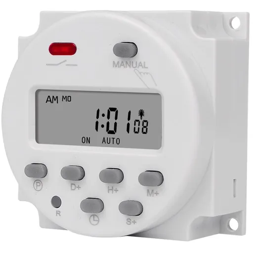 Timer digital SINOTIMER, interval de 1 secunda, 230V temporizator LCD digital programabil saptamanal 7 zile, CN101S-2