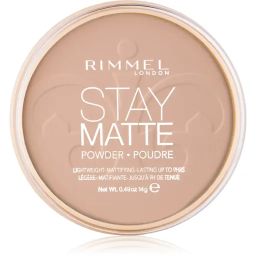 Rimmel Stay Matte pudră culoare 005 Silky Beige 14 g