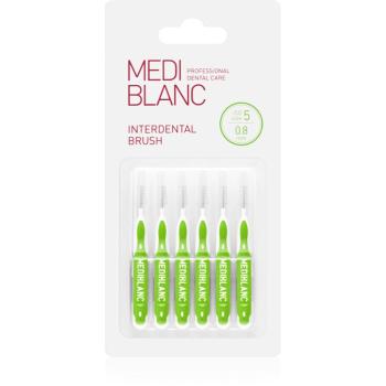 MEDIBLANC Interdental Pick-brush perie interdentara 0,8 mm Green 6 buc