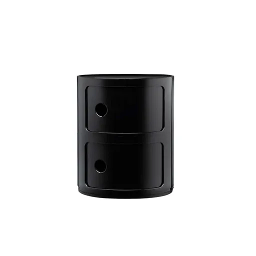 Kartell Masă cu spațiu de depozitare, Componibili 4966, 2 spații de depozitare, mai multe culori Culoare: negru