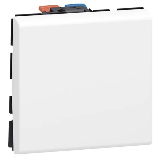 Intrerupator 2 module Legrand Mosaic 077010 / 077010L, alb