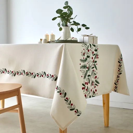 Față de masă cu imprimeu de ilex