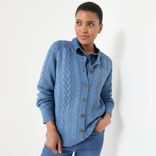 Pulover cu nasturi și model împletit
