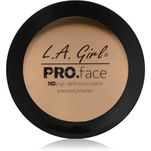 L.A. Girl Cosmetics PRO. Face HD pudra compacta cu efect matifiant culoare Creamy Natural 7 g