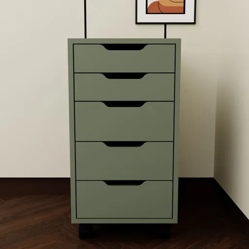 Dulap multifunctional, Hanah Home, Caisson 1600-78, 40x77.4x55 cm, Verde