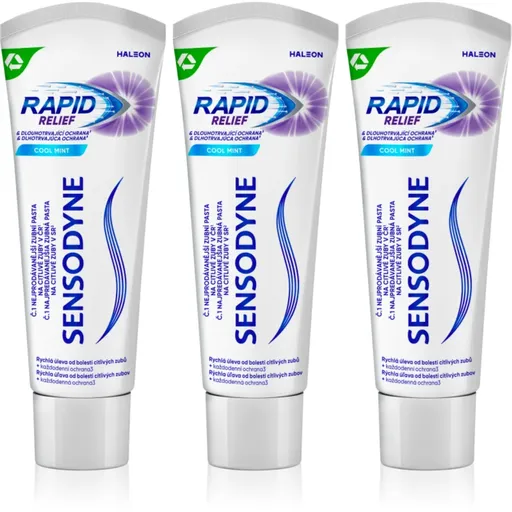 Sensodyne Repair & Protect Cool Mint pastă de dinți pentru dinti sensibili 3x75 ml