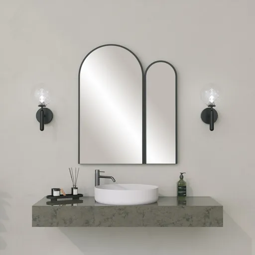 Oglinda decorativa, Hanah Home, Classe Mirror, Negru