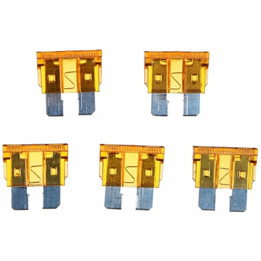 Set de siguranțe auto Sixtol Sada MECHANIC FUSE SET 5A, 100 buc.