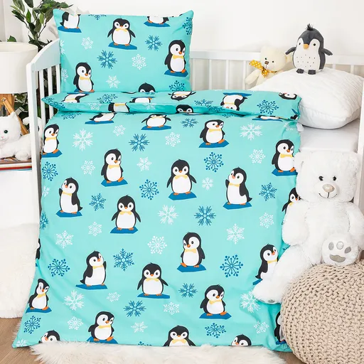 Lenjerie de pat din bumbac pentru copii 4Home Arctic Friends, 100 x 135 cm, 40 x 60 cm, 100 x 135 cm, 40 x 60 cm