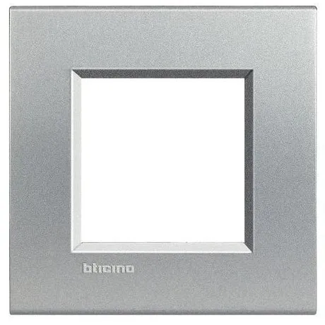 Rama ornament 2 module Living Light Bticino LNA4802TE, argintiu