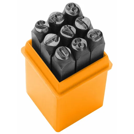 9 punctatoare cu cifre 6 mm