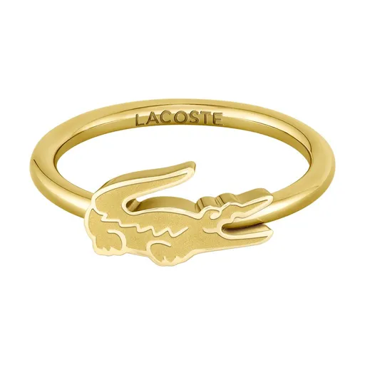 Lacoste Inel original placat cu aur Crocodile 2040054 56 mm