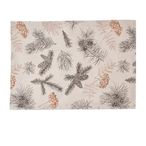 Napron de masă de Crăciun impermeabil Ace de Pin, 32 x 45 cm