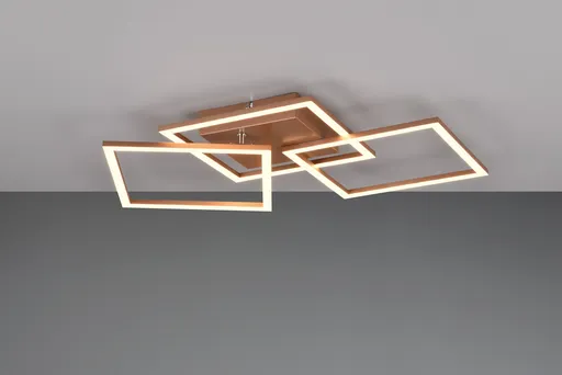 Plafoniera Trail, RL, 52.5x52.5x7 cm, 31W, 1x SMD, metal, bronz