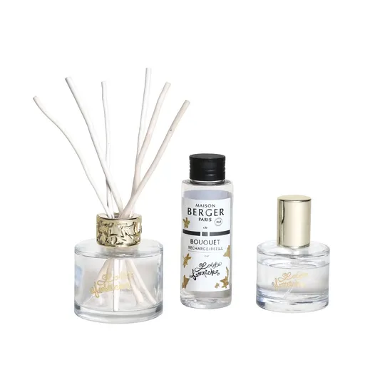Maison Berger Paris Set cadou Lolita Lempicka de mini difuzor transparent + reumplere și spray de casă Lolita Lempicka