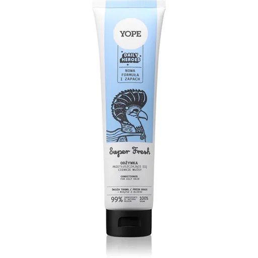 Yope Daily Heroes Fresh Conditioner Fresh Grass conditioner pentru volum pentru par gras 170 ml