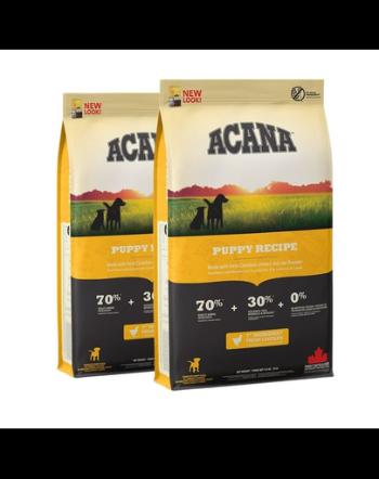 ACANA Puppy&amp;Junior Dog hrana uscata pentru pui si caini in crestere 22.8 kg (2 x 11.4 kg)