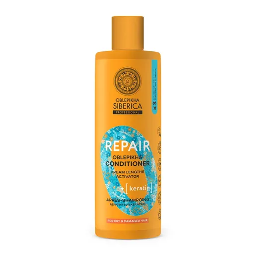 Natura Siberica Balsam regenerant cu keratină Oblepikha (Repair Conditioner) 400 ml