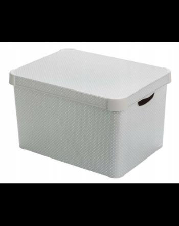 CURVER Deco Cutie depozitare cu capac Stockholm L Dots