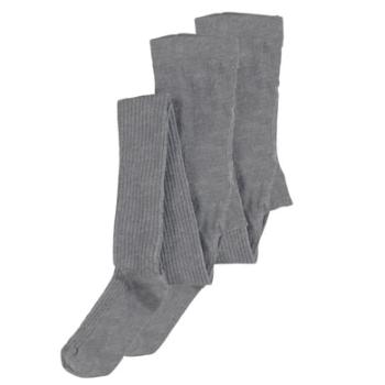 name it Punčocháče 2-pack Nknpantyhose Rib Dark Grey Melange