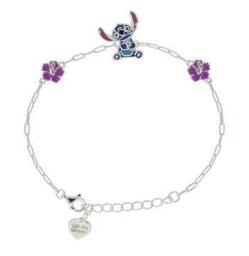 Disney Brățară din argint cu un aspect rafinat Stitch Lilo & Stitch BS00095SL-65.CS