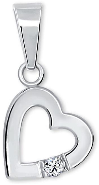 Brilio Silver Pandantiv romantic Inimă cu cristal 446 001 00367 04