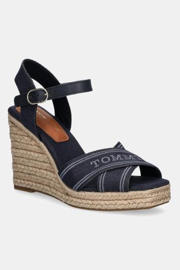 Sandále Tommy Hilfiger TOMMY HILFIGER ESPAD HIGH WEDGE tmavomodrá farba, FW0FW08668