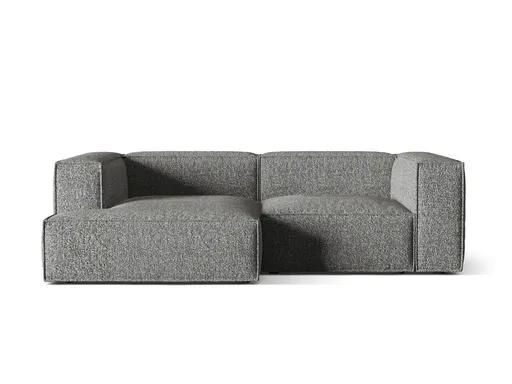 Coltar modular stanga 3 locuri, Nuria-260, Micadoni Home, 252x147x72 cm, tesatura boucle, grafit