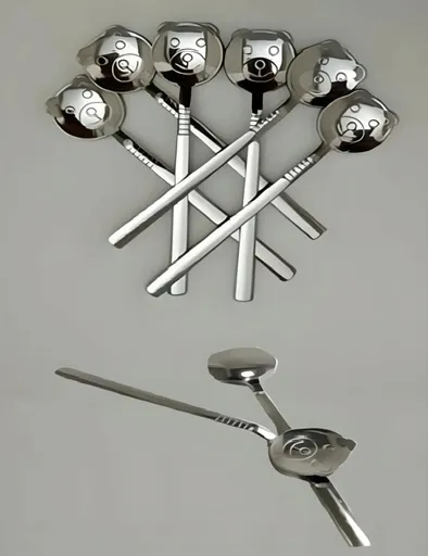 Set lingurite pentru ceai / cafea, Hermia, 960DYN1943, Argintiu