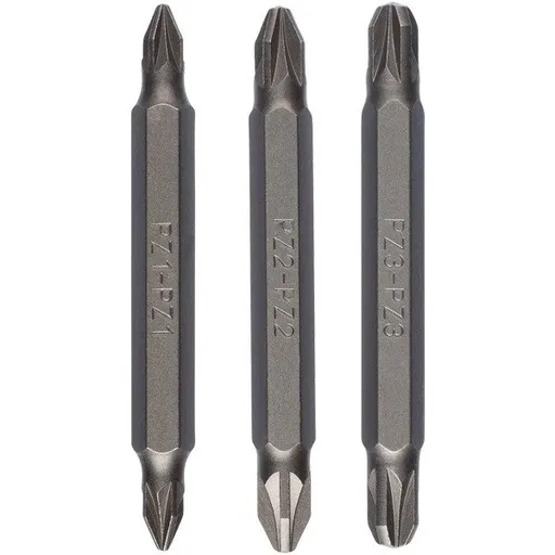 Set 3 biti dubli pentru insurubare, Bosch 2609255962, 60 mm