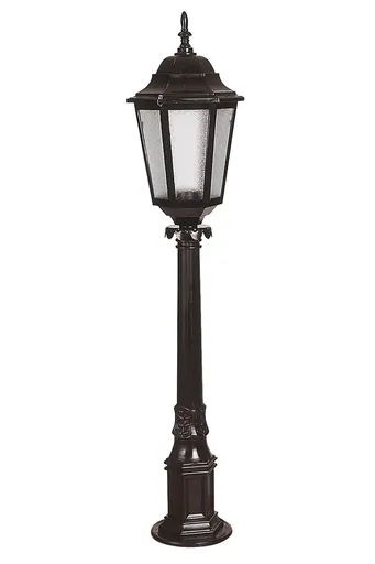 Lampadar de exterior, Opviq, 685AVN1263, Alb/Negru