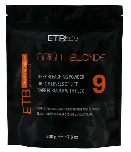 Pudra Decoloranta ETB Hair Professional Bright Blonde Gri 9 Tonuri 500g