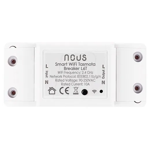 Releu inteligent Nous L6T, 1 canal, 10A, Tasmota 5905072800273
