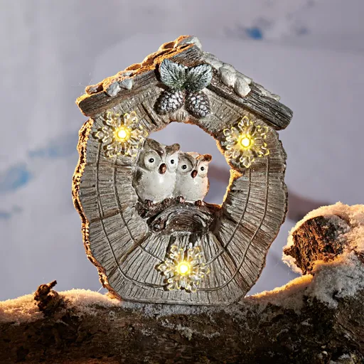 Pereche de bufnite cu LED