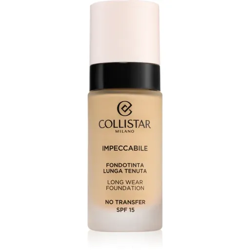 Collistar Impeccabile Long Wear Foundation machiaj persistent SPF 15 2G Golden Beige 30 ml